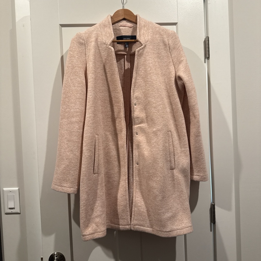 Vero Moda Soft Pink Teddy Jacket